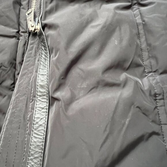 Mackage parka Ashlyn-n Genuine Fox Fur Trim Hooded Down Jacket In Black Large - Picture 7 of 15